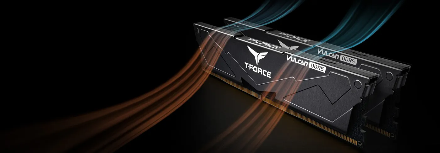 DDR5-6000 64GBメモリ Team T-Force Vulcan Teamgroup T-Force VULCAN 32GB (2x16GB) DDR5 6000MHz RAM | Evetech