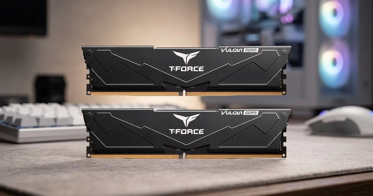 Teamgroup T-Force VULCAN 32GB (2x16GB) DDR5 6000MHz RAM | Evetech