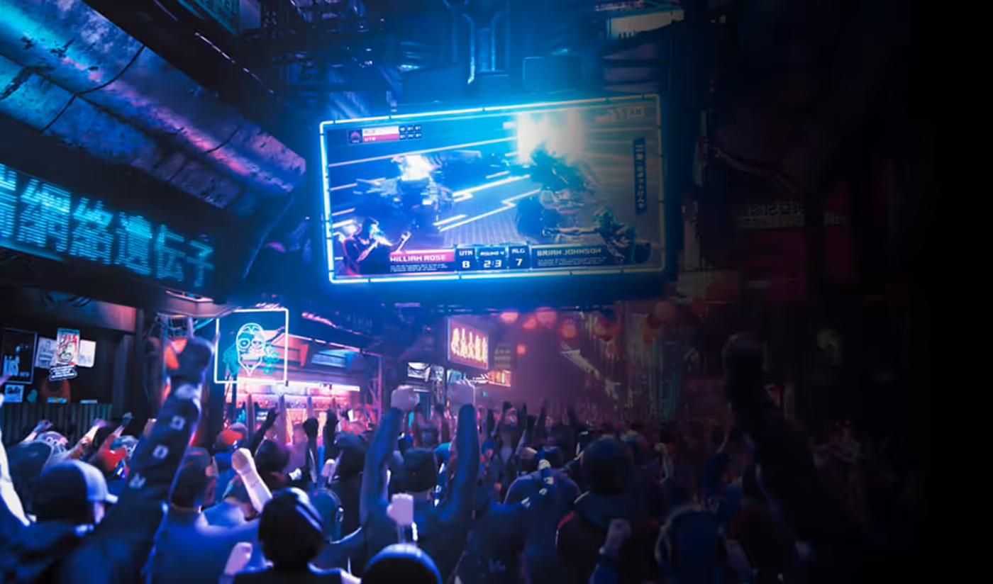 OLED gaming monitor displaying high-contrast battle scenes