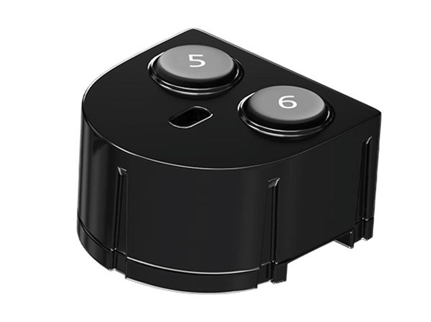 Close up of the precise multidirectional circular D-Pad for fighting game maneuvers
