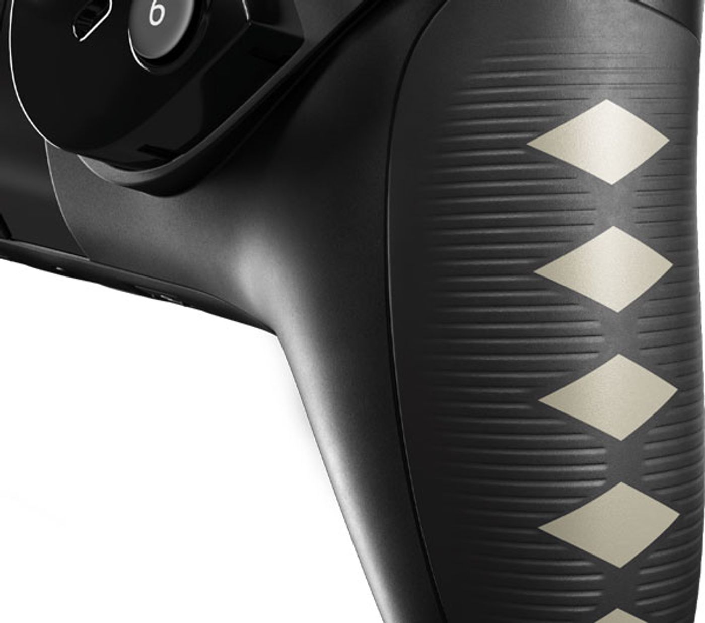 Soft-touch ultra-smooth controller grips designed for long-term gaming comfort