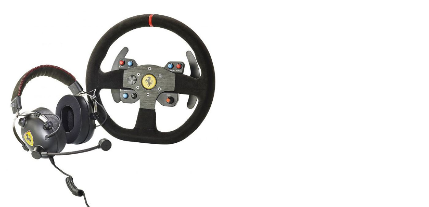 Hand-stitched Alcantara covering on the Ferrari 599XX EVO racing wheel rim