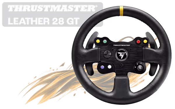 Thrustmaster TM4060057 11" Leather 28 GT Detachable Racing Wheel - image 1 Thrustmaster TM4060057 11" Leather 28 GT Detachable Racing Wheel - image 1