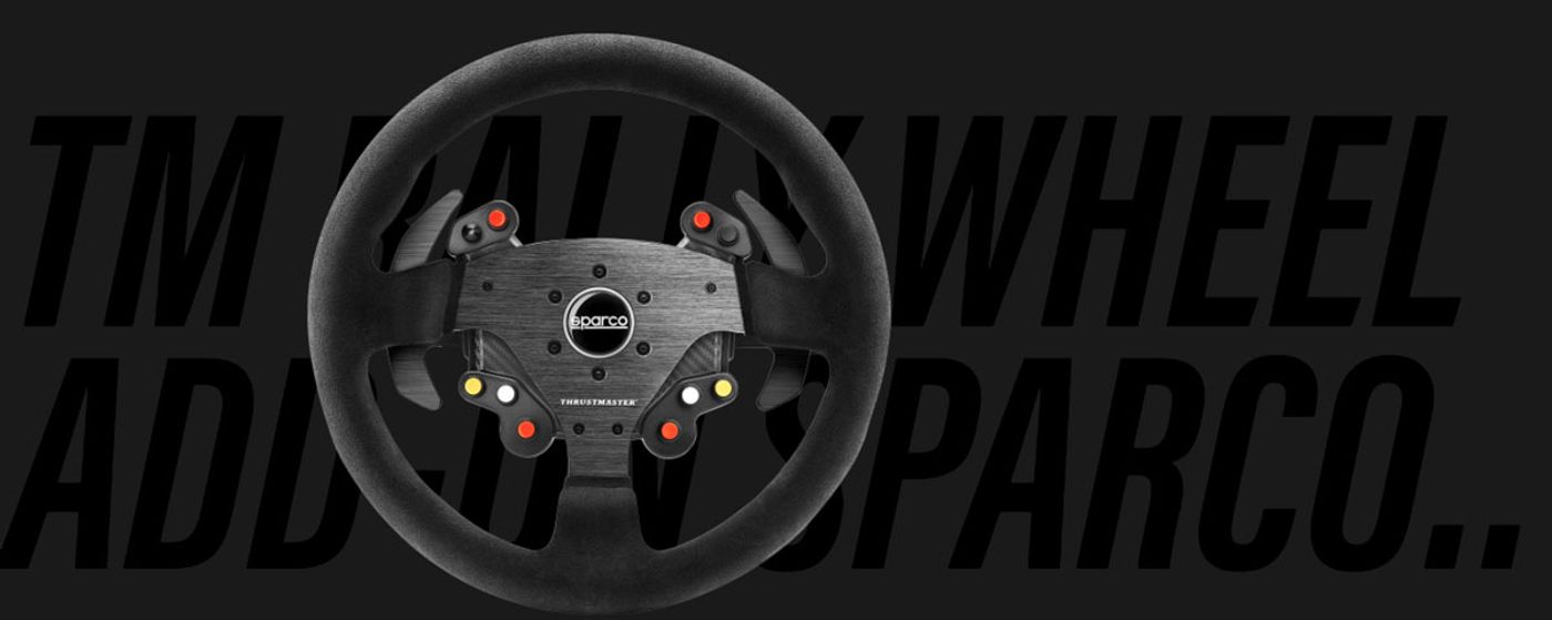 Hands gripping the Sparco R383 Mod rim mid-corner