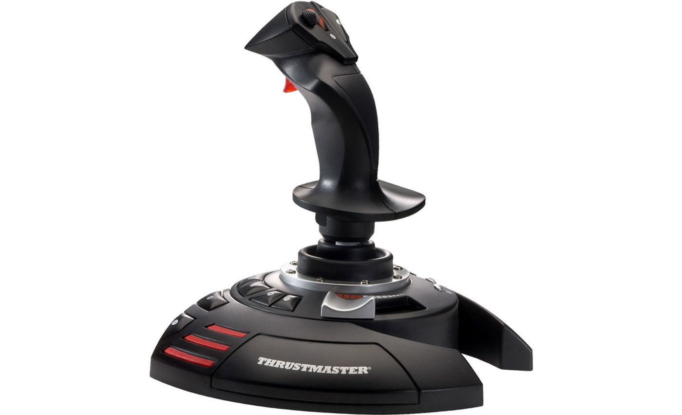Thrustmaster T Flight Stick X featuring a durable ergonomic design