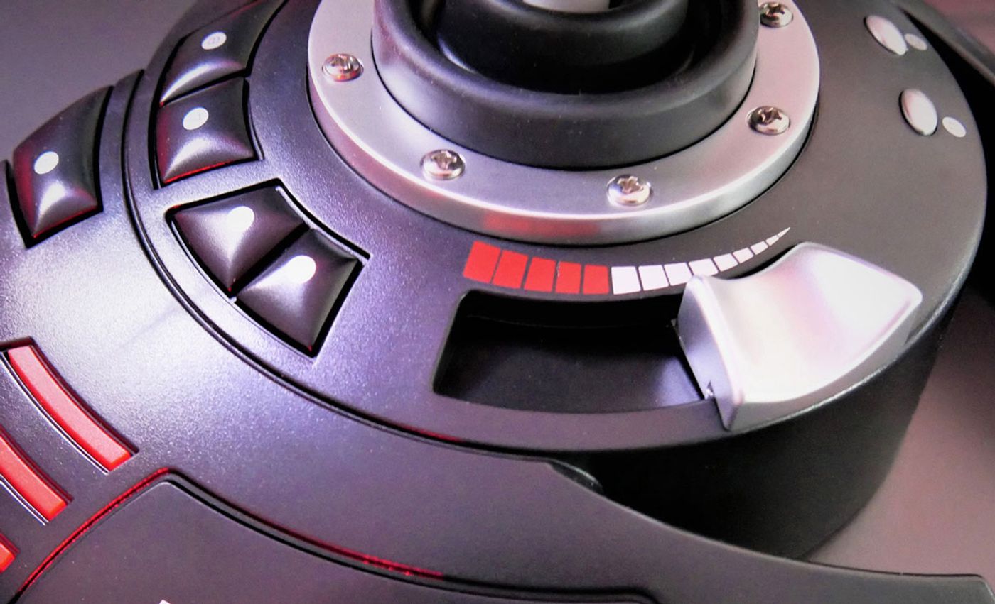 Thrustmaster T Flight Stick X with integrated throttle in weighted base