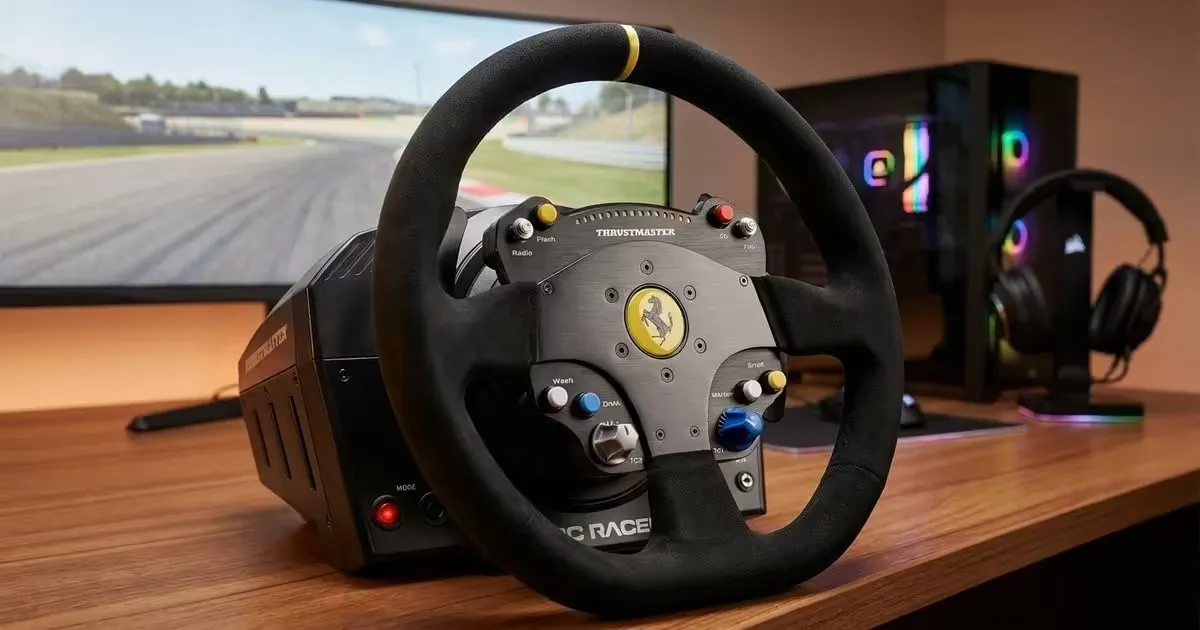 Thrustmaster TS-PC Racer Ferrari 488 — Open Box Racing Wheel | Evetech