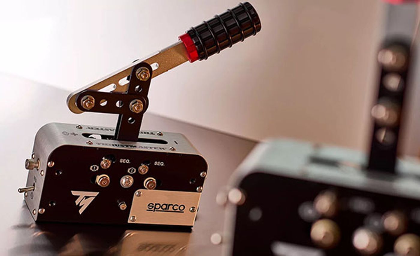 TSS Handbrake Sparco Mod Plus shown in its sequential shifter orientation