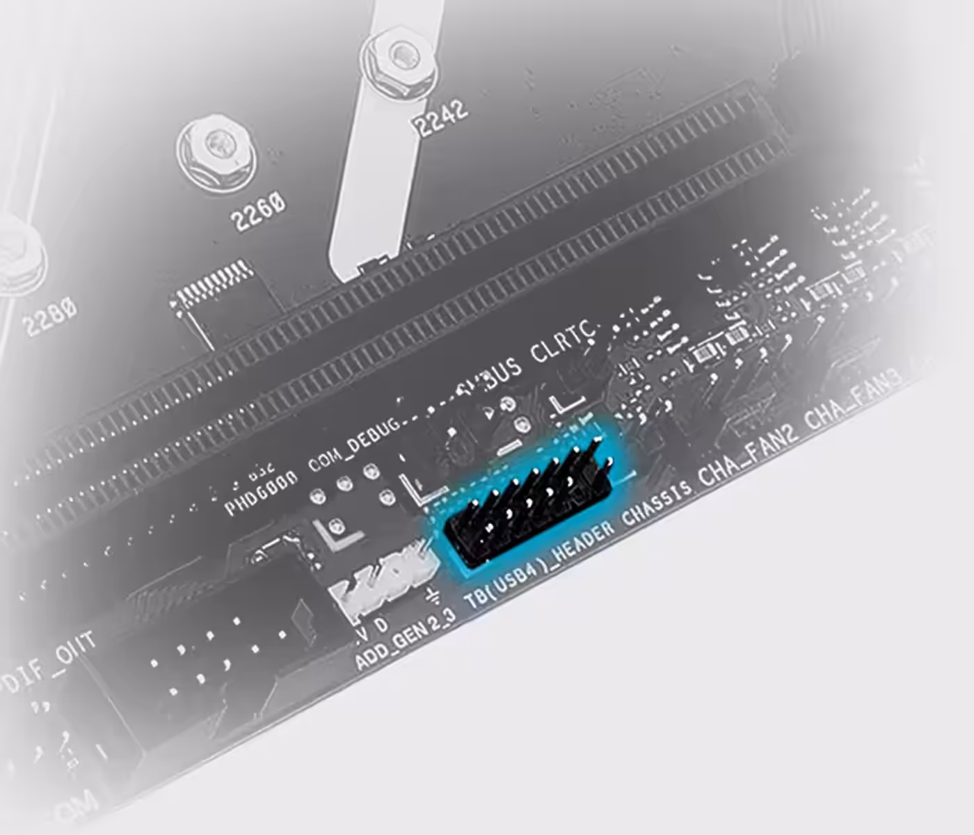 B650E MAX GAMING WIFI motherboard featuring Thunderbolt and USB4 header support