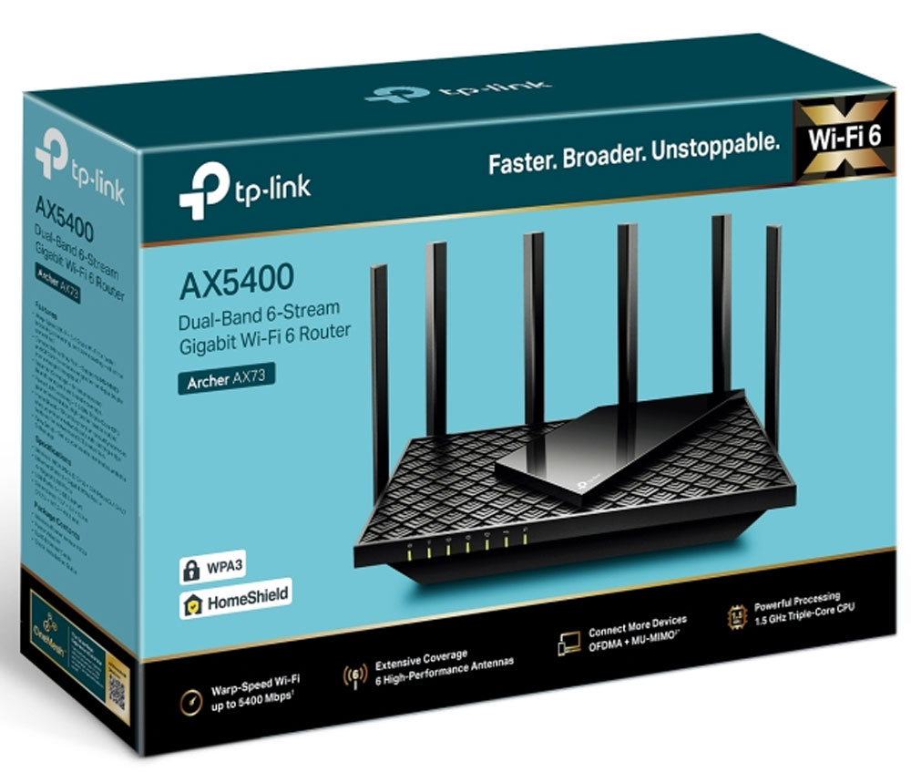 TP-Link Archer AX73 AX5400 Dual-Band Wi-Fi 6 Router