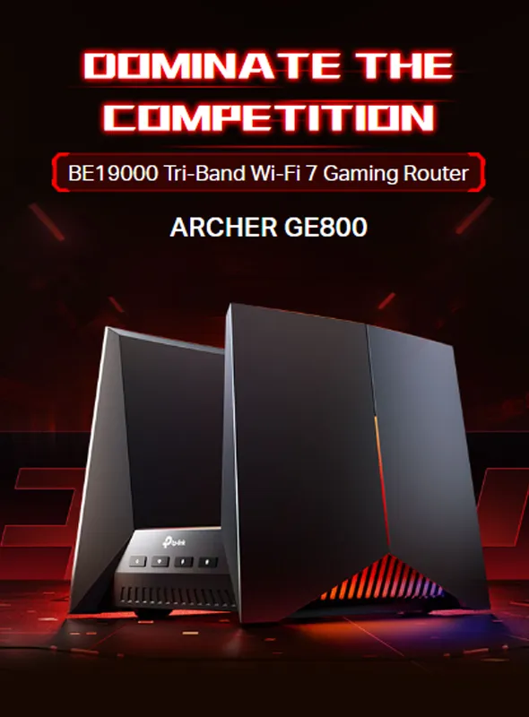 TP-Link Archer GE800 Wi-Fi 7 Gaming Router - Ultimate Gaming
