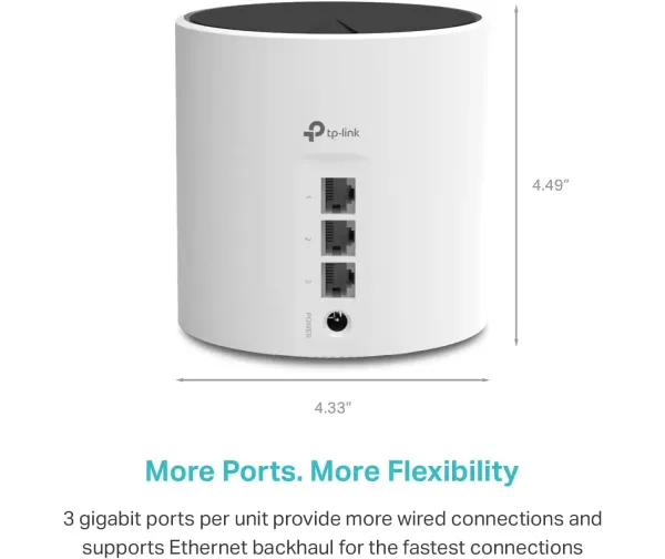 TP-Link ルーター WiFi6 AX3000 Deco X3000 2個 TP-Link Deco X55 AX3000 Whole Home Mesh WiFi 6 System - 2 Pack