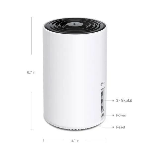 TP-LINK AXE5400 Deco XE75 6E Mesh System 3 Pack - High-Speed Wi-Fi