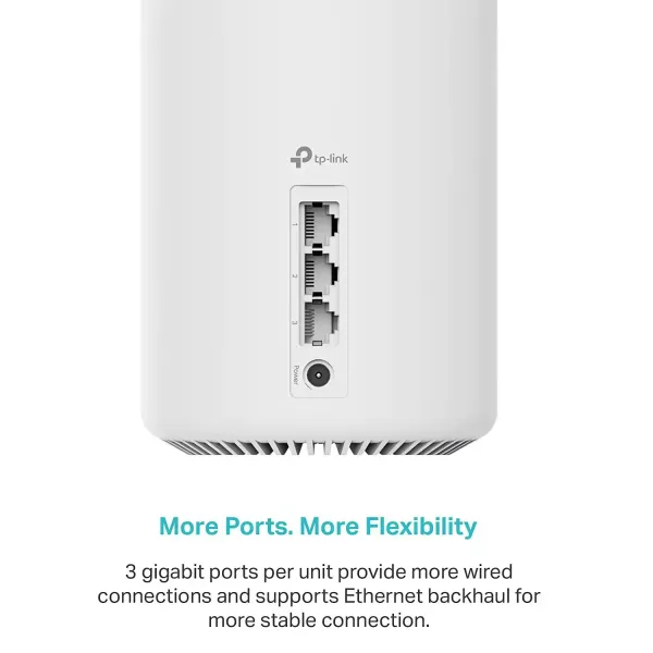 TP-LINK AXE5400 Deco XE75 6E Mesh System 3 Pack - High-Speed Wi-Fi