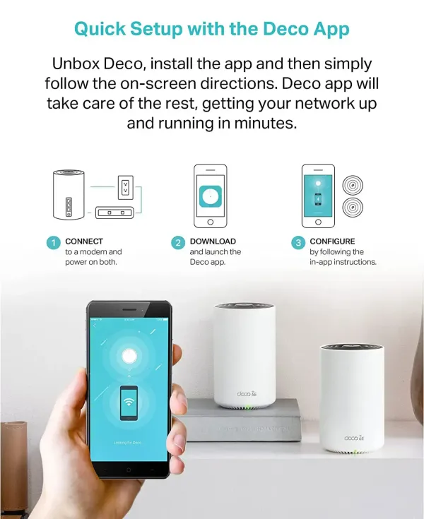 TP-LINK AXE5400 Deco XE75 6E Mesh System 3 Pack - High-Speed Wi-Fi TP-LINK AXE5400 Deco XE75 6E Mesh System 3 Pack - High-Speed Wi-Fi