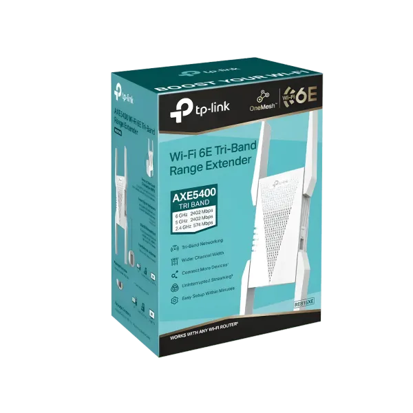 TP-Link AXE5400 Wi-Fi 6E Range Extender - Boost Your Wi-Fi