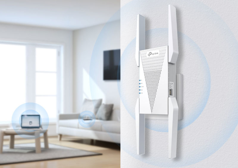 TP-Link AXE5400 Wi-Fi 6E Range Extender Overview Mobile Image