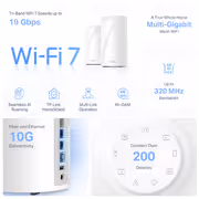 TP-Link BE19000 Tri-Band WiFi 7 2 Pack Mesh System — 19Gbps Whole Home - image 9