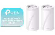TP-Link BE19000 Tri-Band WiFi 7 2 Pack Mesh System — 19Gbps Whole Home - image 1