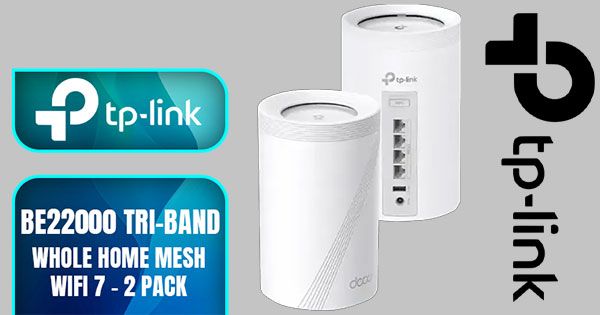 TP-Link Deco BE85 Wi‑Fi 7 Mesh 22Gbps 2‑Pack