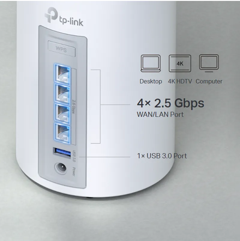 TP LINK DECO BE65 Whole Home Mesh WiFi 7 - Tri-Band WiFi 7 for