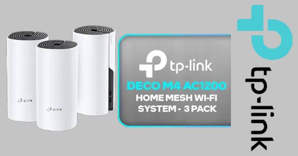 TP-Link Deco M4 AC1200 Home Mesh Wi-Fi System - Fast & Reliable Wi