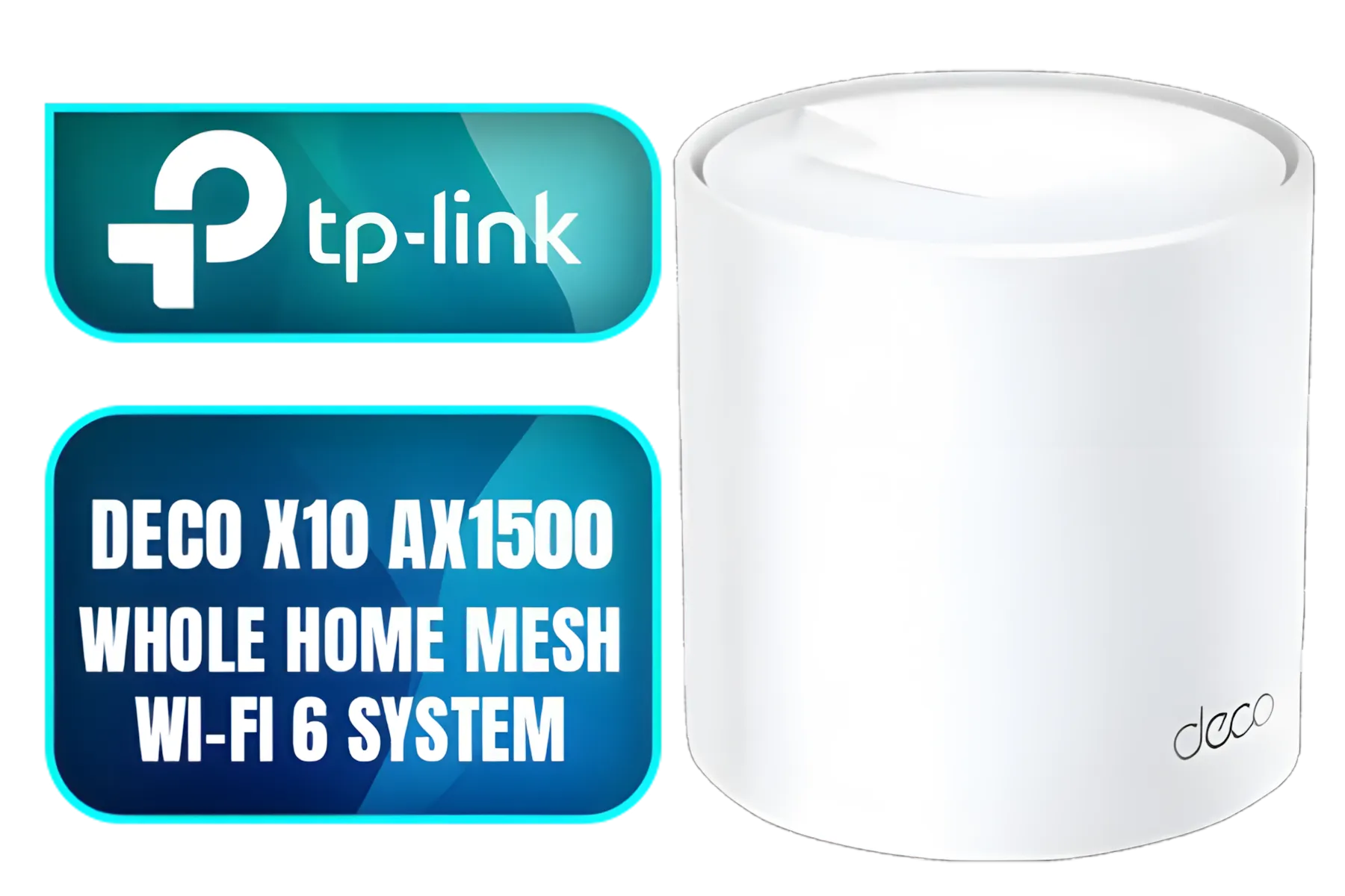 Tp-Link Deco X10 AX1500 Whole Home Mesh Wi-Fi 6 System, Supports OFDMA and MU-MIMO technology, Covers up to 5,600 Sq.Ft  - NET-TL-DECO-X10-3PK