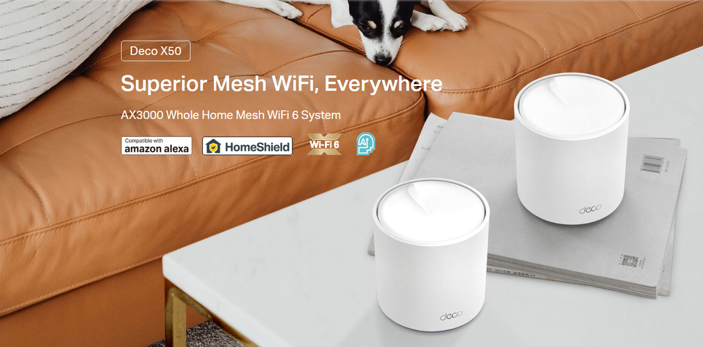 TP-LINK Deco X50 Mesh Wi-Fi 6 System - Desktop View