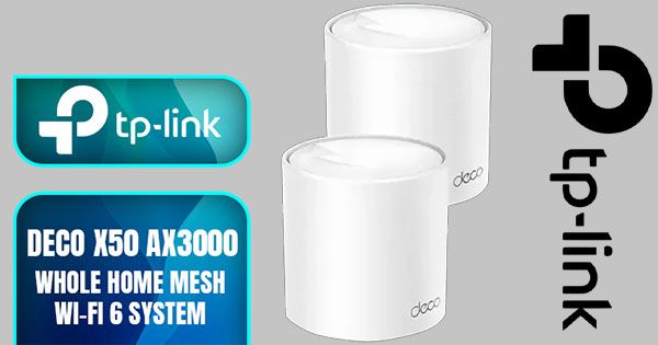 TP-Link Deco X50 AX3000 Mesh Wi‑Fi 2‑Pack — Whole Home AX3000