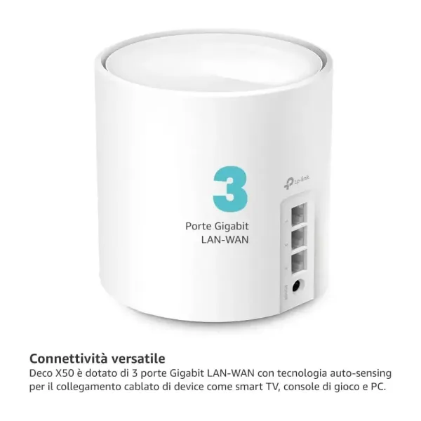 TP-LINK Deco X50 AX3000 Whole Home Mesh Wi-Fi 3 Pack - Seamless