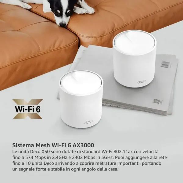 TP-LINK Deco X50 AX3000 Whole Home Mesh Wi-Fi 3 Pack - Seamless