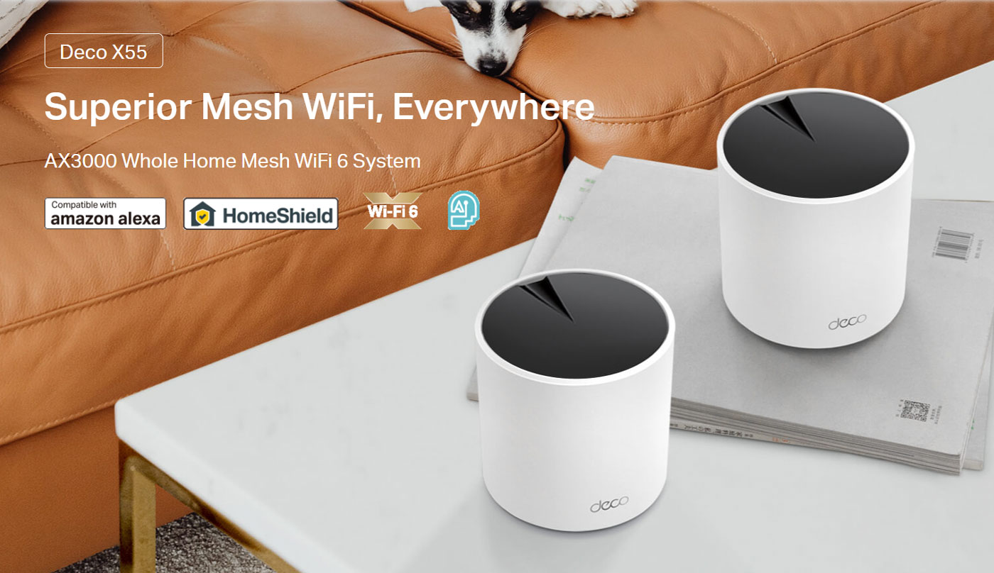 TP-Link Deco X55 AX3000 Wi-Fi 6 Mesh System View