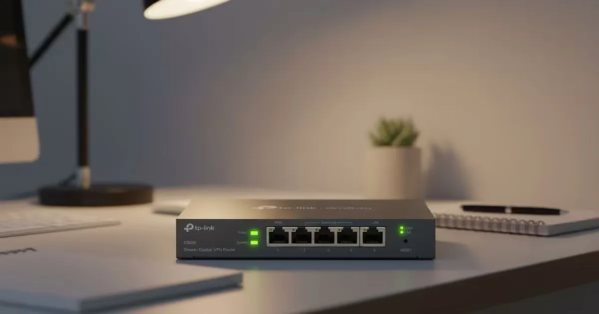 TP-LINK ER605 Omada Gigabit VPN Router – 5 GbE, 4 WAN | Evetech