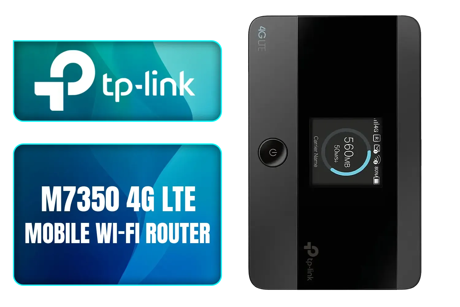 TP-LINK M7350 4G LTE Mobile Wi-Fi Hotspot (Share Wi-Fi with Up to 10 Devices, Long Lasting Battery, Easy to Use, Unlocked) / M7350