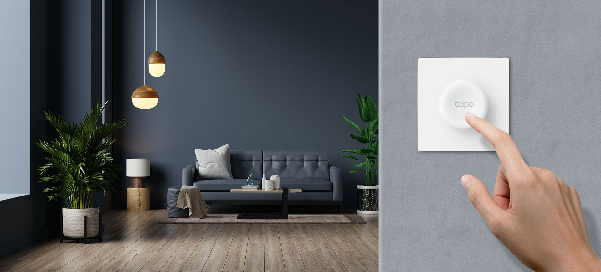 TP-Link Tapo S200D Smart Remote Dimmer Switch on display