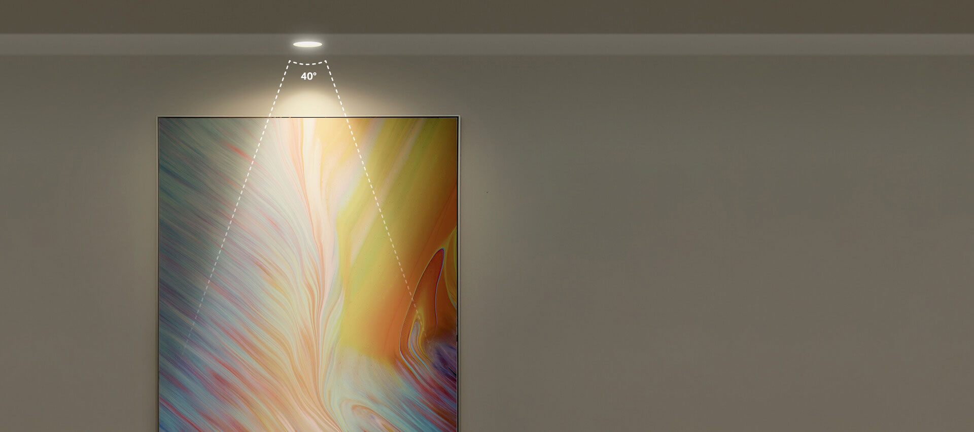 TP-Link Tapo TL33 spotlight showcasing art