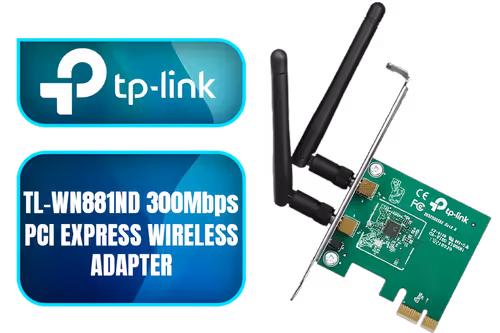 TP-LINK TL-WN881ND 300Mbps Wireless N PCI Express Adapter - Image 1