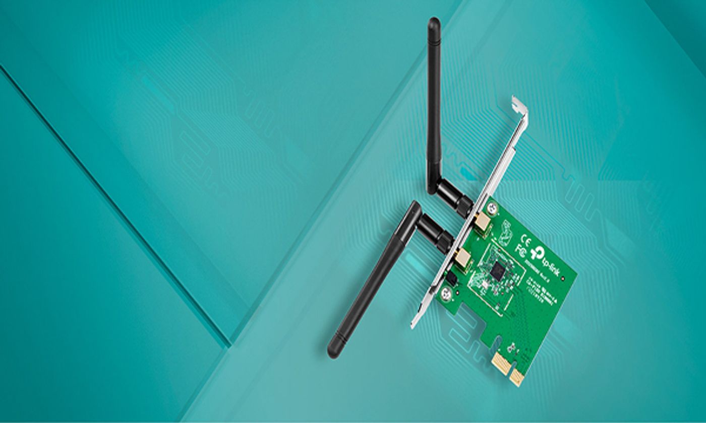 TP-LINK TL-WN881ND Wireless N PCI Express Adapter Desktop View