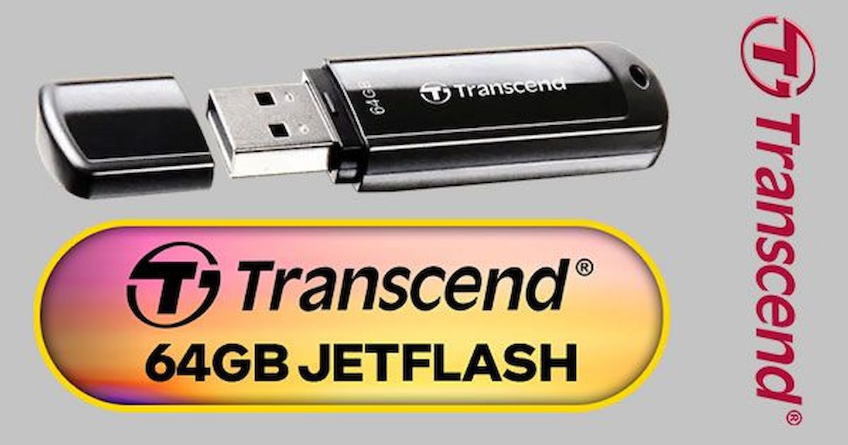 Transcend JetFlash 700 64GB USB 3.1 Flash Drive - Fast Portable Storage