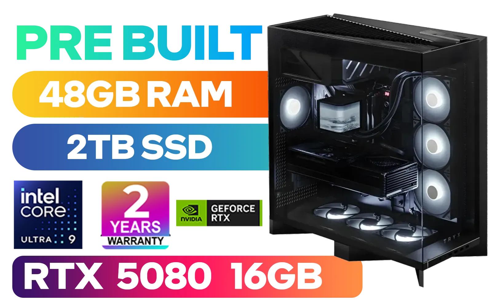 [Pre Built] Intel Core Ultra 9 285K RTX 5080 Gaming PC