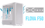TRYX FLOVA F50 Mid-Tower ATX Case in White - image 1