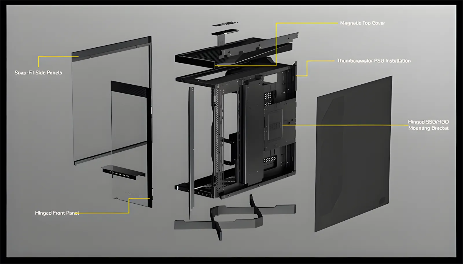 TRYX LUCA L70 E-ATX Mid-Tower Gaming Case, Tempered Glass | Evetech