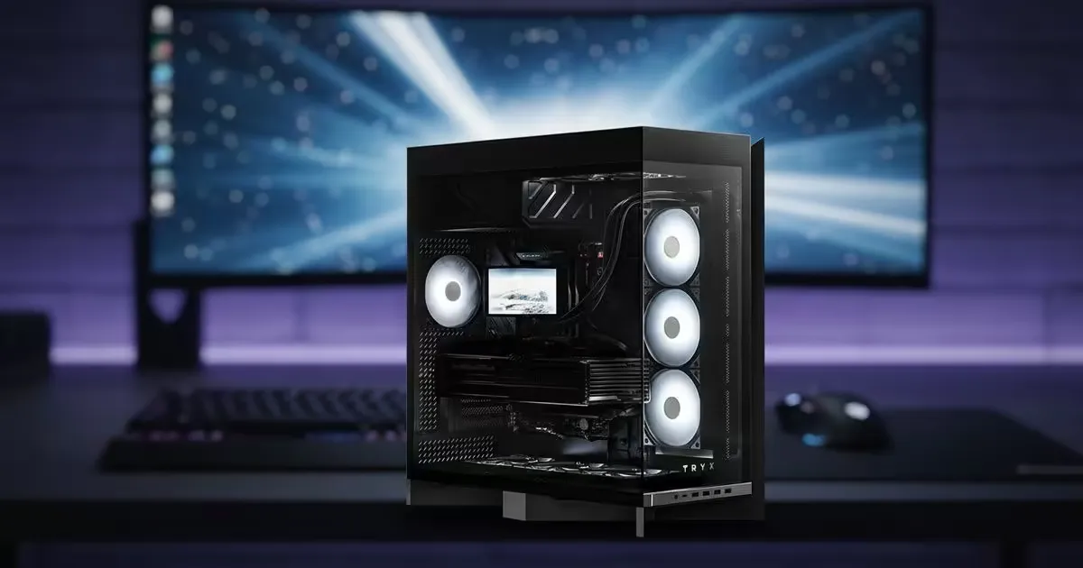 TRYX LUCA L70 E-ATX Mid-Tower Gaming Case, Tempered Glass | Evetech