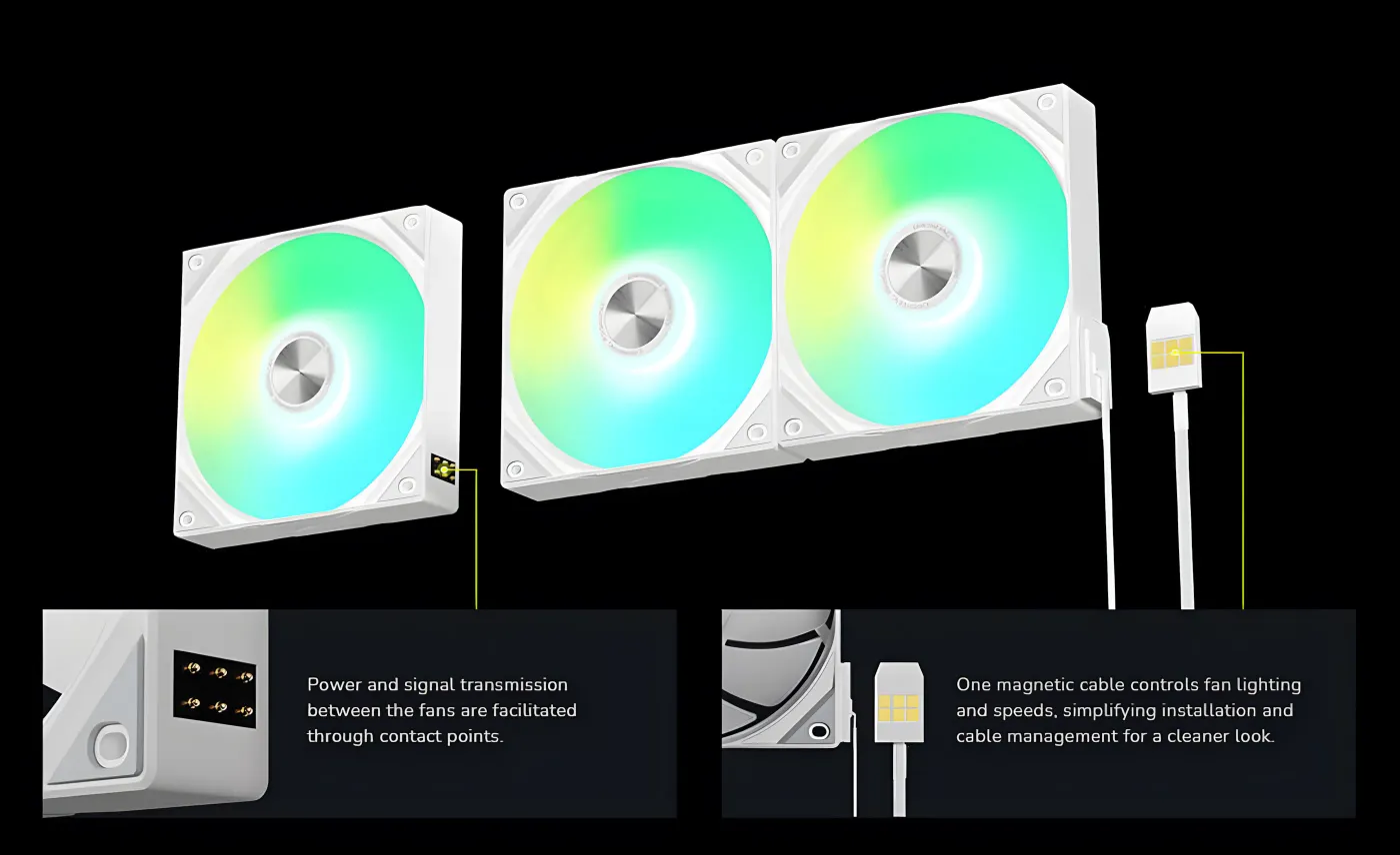 Vibrant custom colors active on the ROTA SL ARGB dynamic light path