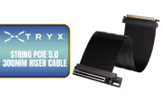 TRYX PCIe 5.0 String Black Riser Cable 300mm for GPUs - image 1