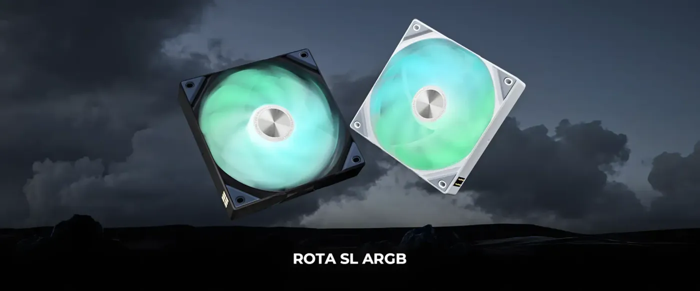 TRYX ROTA SL F-R120A-AM3M-G0W white edition triple fan pack with ARGB lighting