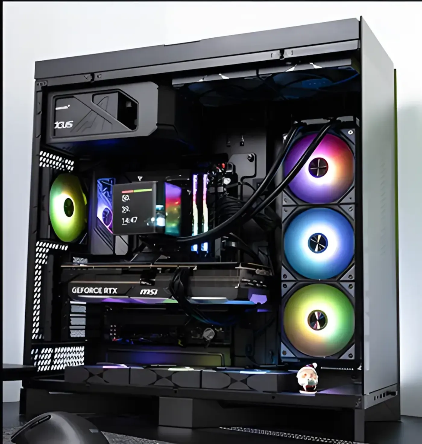 Three-pack of TRYX ROTA SL case fans aligned together