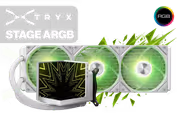 TRYX Stage 360mm ARGB Dual 4.0 IPS Liquid Cooler (White) - image 1