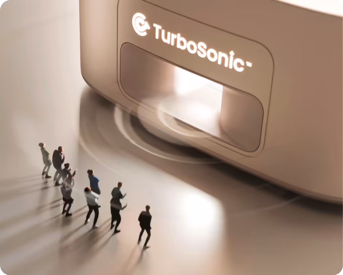 Visual diagram of TurboSonic acoustic technology in T1 Pro