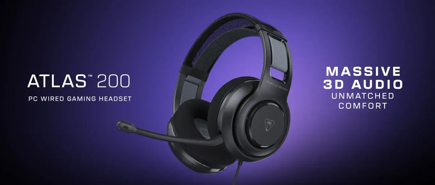 Close-up of Turtle Beach headset featuring 50mm Nanoclear drivers
